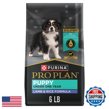 Purina Pro Plan Puppy Food DHA Lamb  Rice Formula - 6 lb. Bag High Protein 