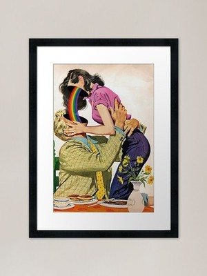 Sci-Fi Digital Collage Kunstdruck. P Gerahmtes Wandbild Poster Leinwanddruck Bild
