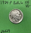1924 Buffalo 🦬 Indian Head Nickel 5c VG Very Good
