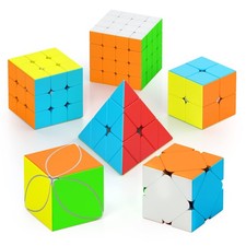 Vdealen Speed Cube Set, Magic Cube Pack of 2x2 3x3 4x4 Pyramid Skewb Ivy Stic...