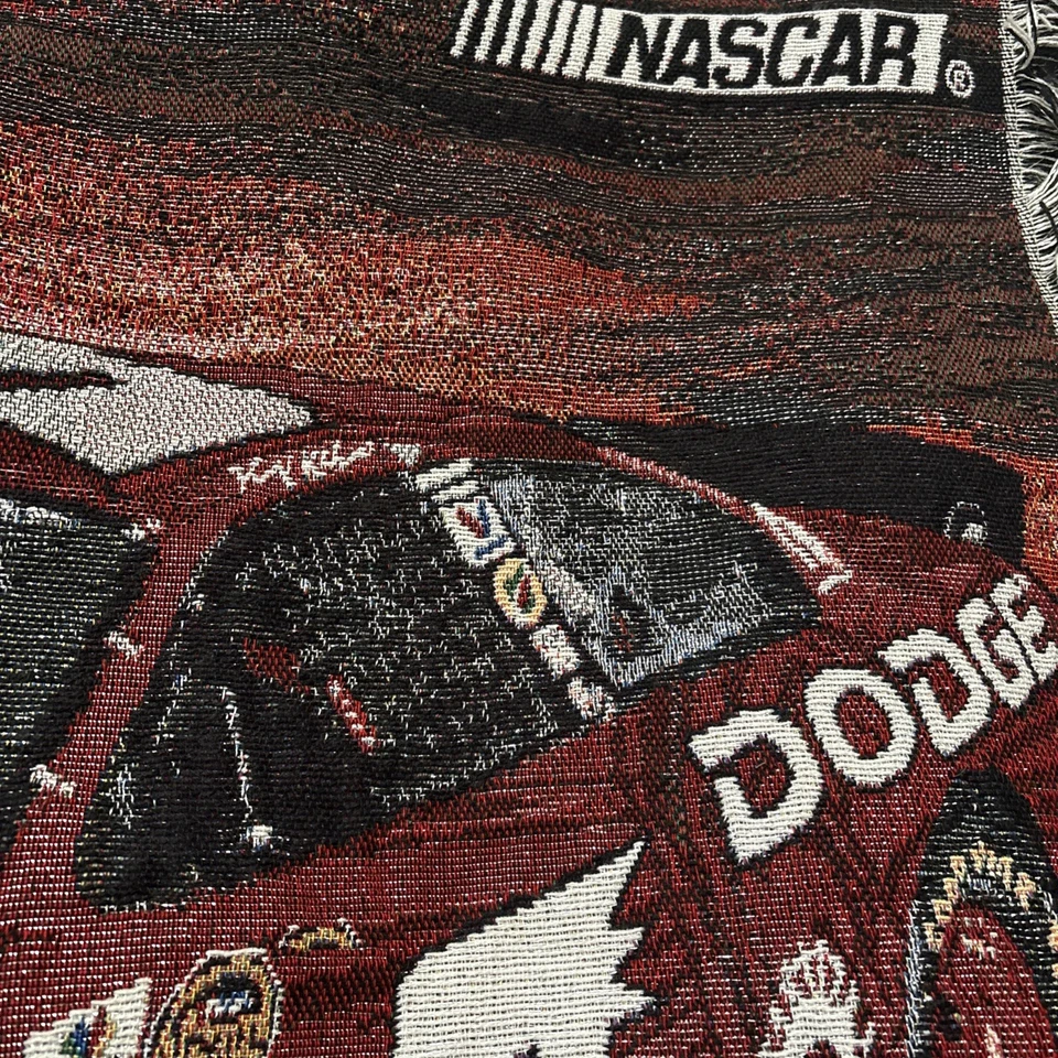 Manta de tapiz tejida vintage Kasey Kahne #9 Nascar Dodge Charger Foto 4 de 4