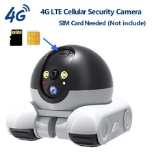 4G SIM APP Movable Pet Cat 2MP Dual Lens Dual Screen Action Smart Robot Camera