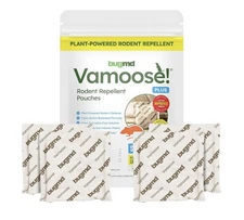 BugMD Vamoose Plus Rodent Repellent Pouches 1 Pack, 4 Count Stonger no Chemicals