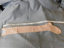 Vintage Rock Rib Cotton Stockings Size 9 1/2 1950's Tan NWT 13