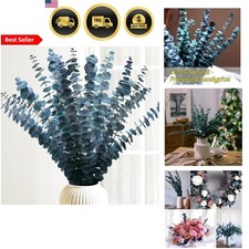 Blue Green Eucalyptus Stems 16-17 Inches Pack of 16 Natural Preserved Flowers