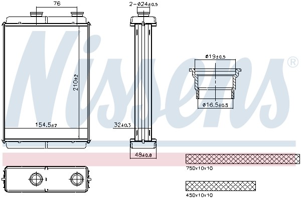 Nissens WäRmetauscher Innenraumheizung FüR Fiat Punto 1.2 60-image