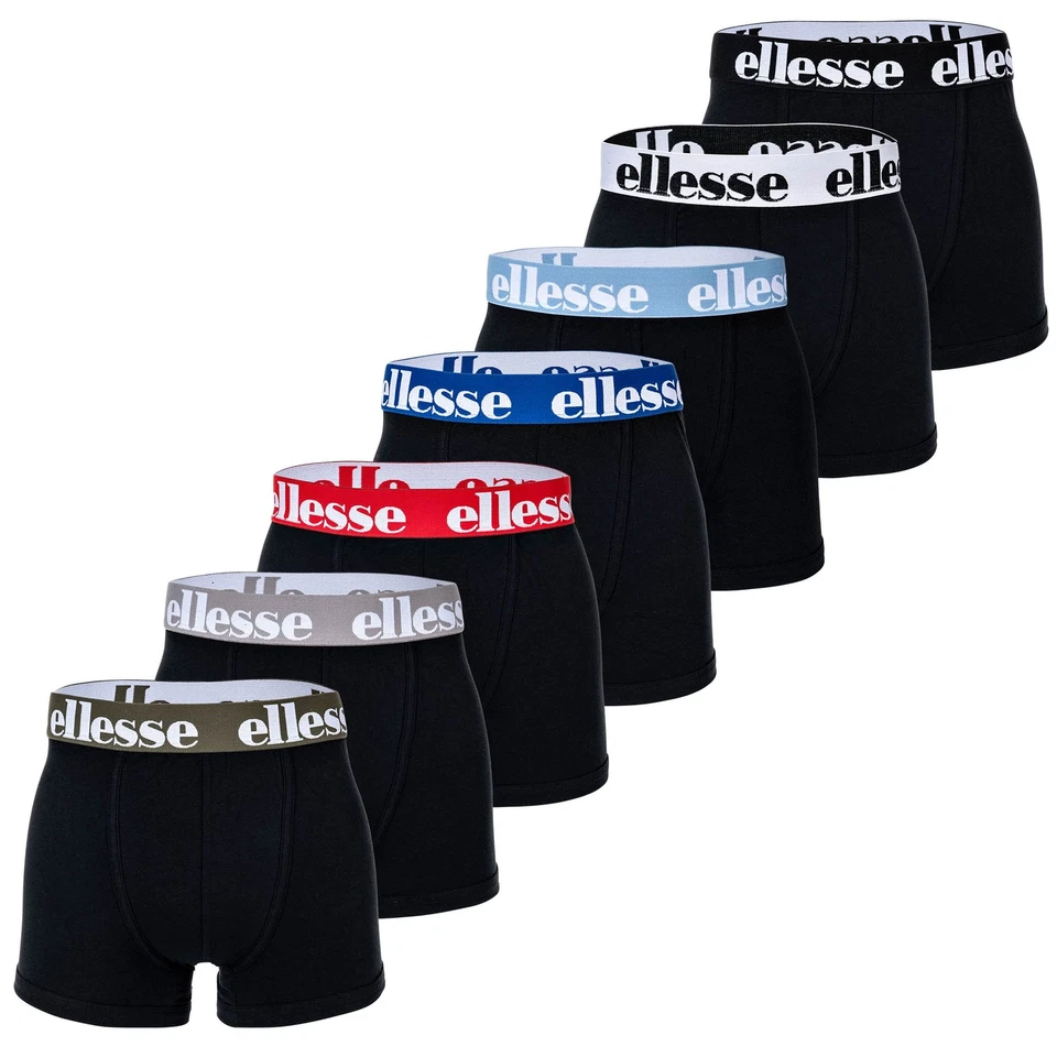 ellesse Herren Boxer Shorts, 7er Pack - Yema 7 Pack Boxer Shorts, Logo, Cotto... - Bild 1 von 1