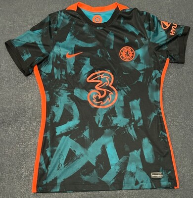 Nike Jersey Boys Small Chelsea FC Stadium Third Embroider Crest