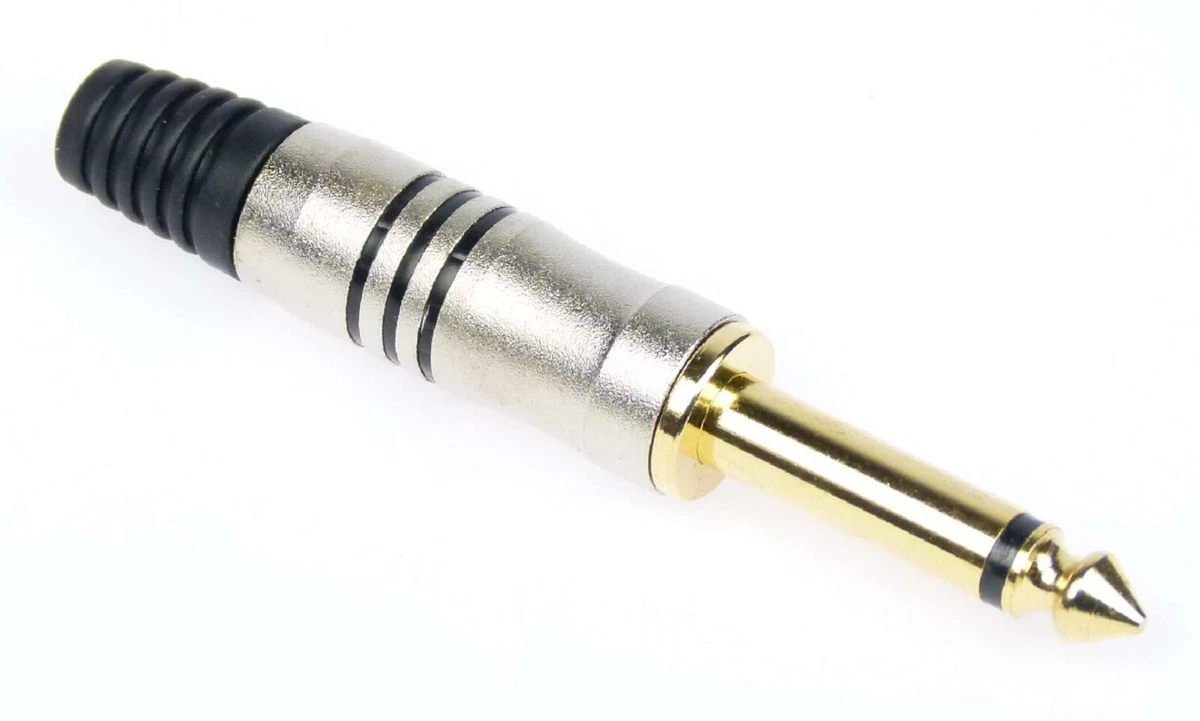 10 X KLINKE STECKER 6,3mm STEREO Hochwertig TOP QUALITÄT MALE Zum - Foto 10