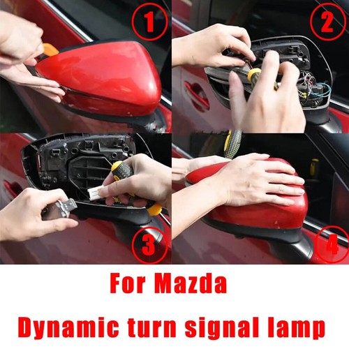 For Mazda CX3 CX4 CX5 KE LED Side Mirror Sequential Dynamic Turn Signal Light - Picture 4 of 11