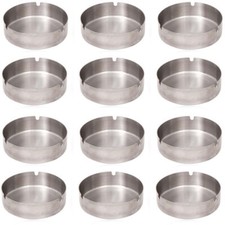 Posacenere/Portacenere in acciaio 12pz rotondo per bar pub ristorante esterno