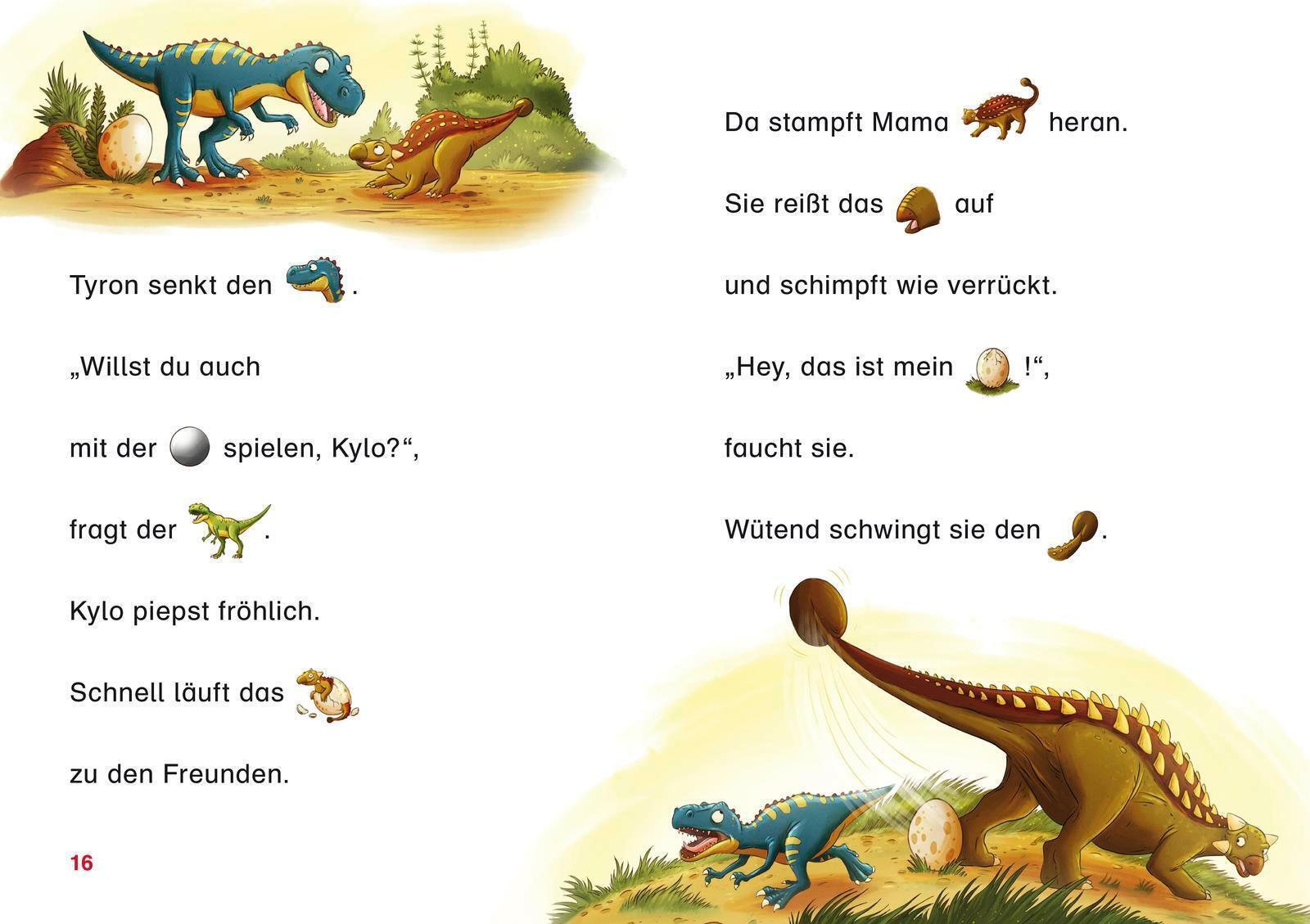 Thumbnail - Duden Leseprofi - Mit Bildern Lesen Lernen: Zwei Dinos Wollen Nach