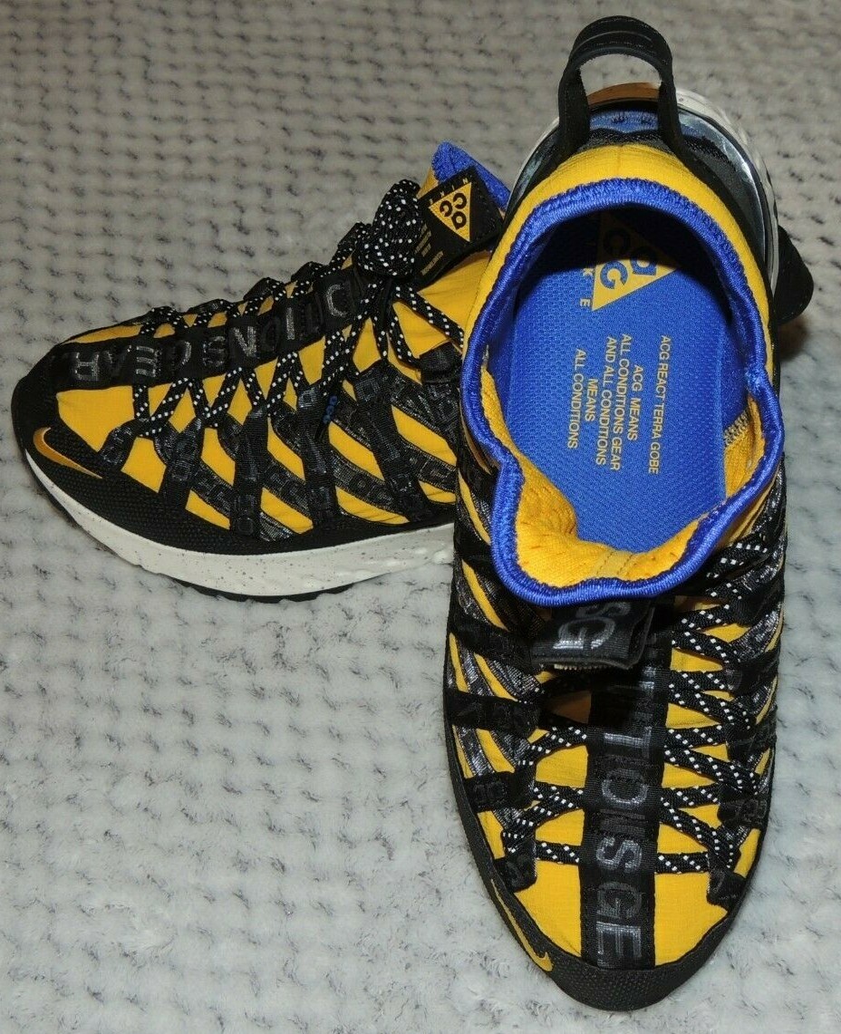 New Nike ACG React Terra Gobe Yellow Black Blue Youth  display picture 3