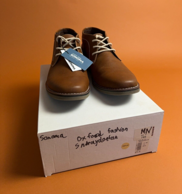Mens New Sonoma Brown Leather Vitalize Ortholite Oxford  display picture 3