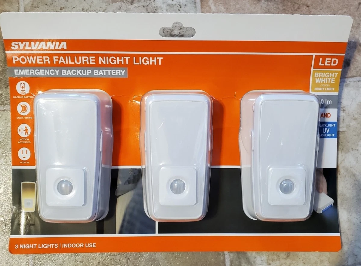 Sylvania Power Failure LED Night Light Emergency Backup motion