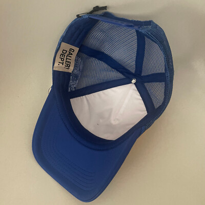 GALLERY DEPT. GD Logo 6-Panel Trucker Cap Hat Blue Yellow  display picture 2