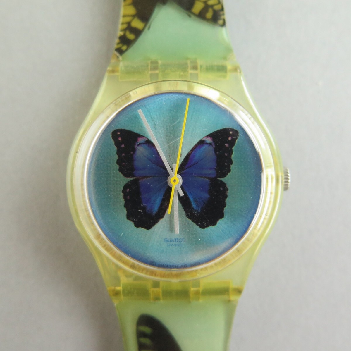 Vintage Butterfly Swatch watch Watch Swatch Blue in Rubber - 38637821 main image 4