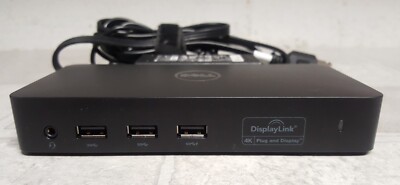 Dell D3100 USB 3.0 Ultra HD/4K Docking Station w/Power Supply | eBay