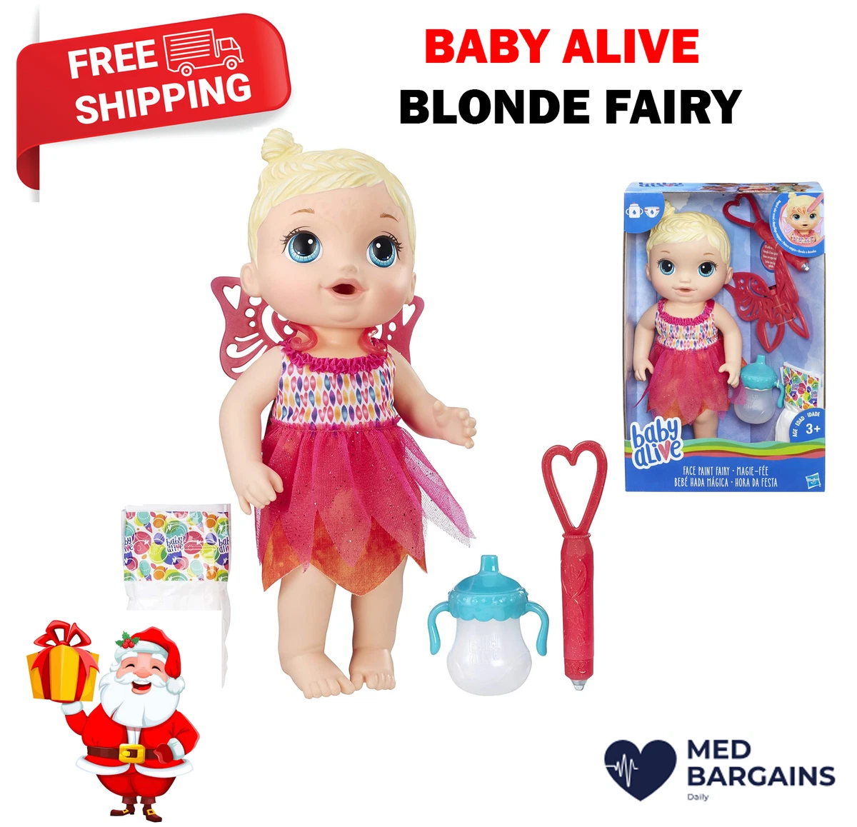 Baby alive fairy best sale face paint doll