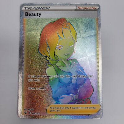 Beauty 194/185 Secret Rainbow Rare Pokmon Vivid Voltage - NM TCG Pokemon  Card | eBay