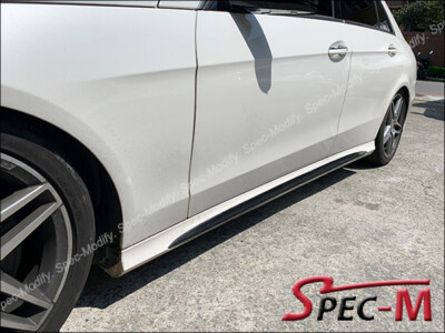 Carbon Fiber 2015-2017 W218 CLS500 Facelift w/ AMG Sports Side Skirts Cover CF