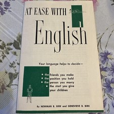 Vintage 1950s At Ease With English Booklet By Newman & Genevieve Birk