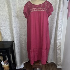 Torrid Sleeveless Crochet Detailed Yoke Shift Dress, NWT, Plus Size 4
