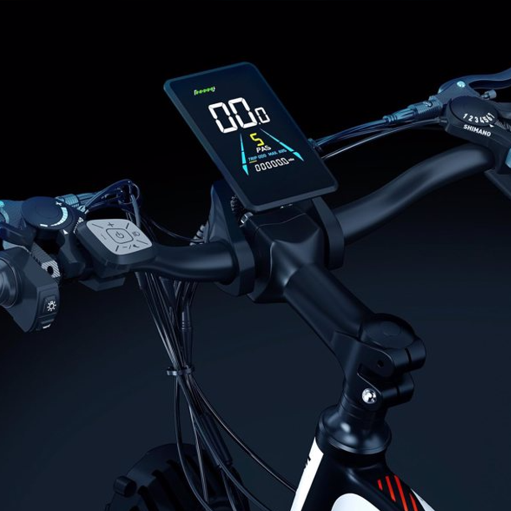 Écran LCD YOLIN YL81F Pour Vélo Électrique Et E-Scooter - 36V/48V - Noir