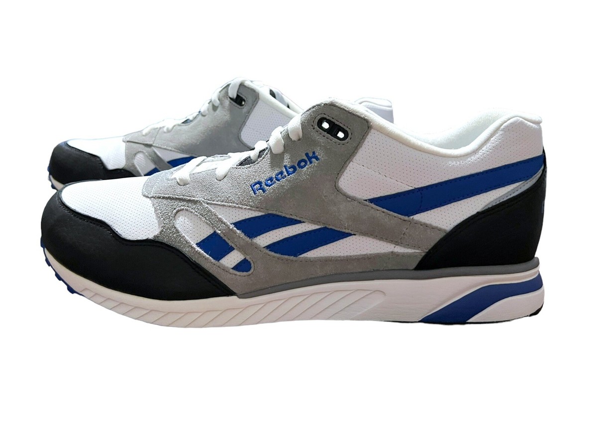 Reebok Classic Sz 12 Torch Runner White Black Blue Gray New In Box