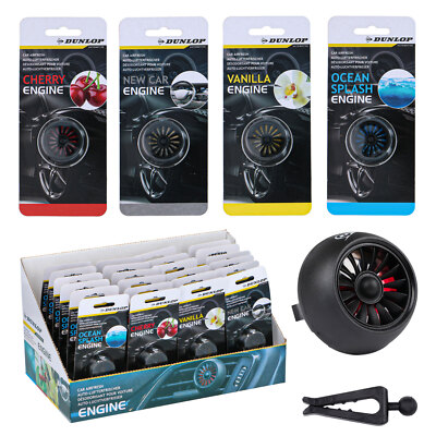 24er Set Dunlop Auto Lufterfrischer Duft Ozean Kirsche Vanille Lüftung New Car