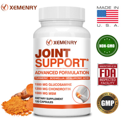 Joint Support - with Glucosamine,Chondroitin, MSM, Turmeric - Relieve Joint Pain