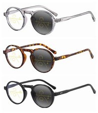 Multifocal Varifocal Progressive Round Transition Photochromic Reading Glass