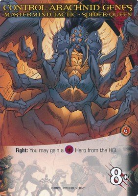 SPIDER-QUEEN Upper Deck Marvel Legendary MASTERMIND TACTIC CONTROL ARACHNID GENE