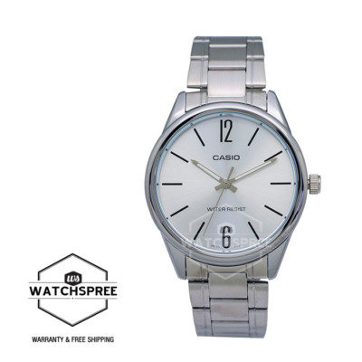 Casio Men's Analog Stainless Steel Band Watch MTPV005D-7B MTP-V005D-7B