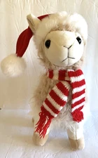 The Bearington Collection Holly Llama Plush 11" Christmas