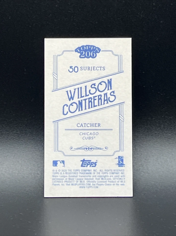 Willson Contreras 2020 Topps 206 Chicago Cubs Baseball Card - Image 2 of 2