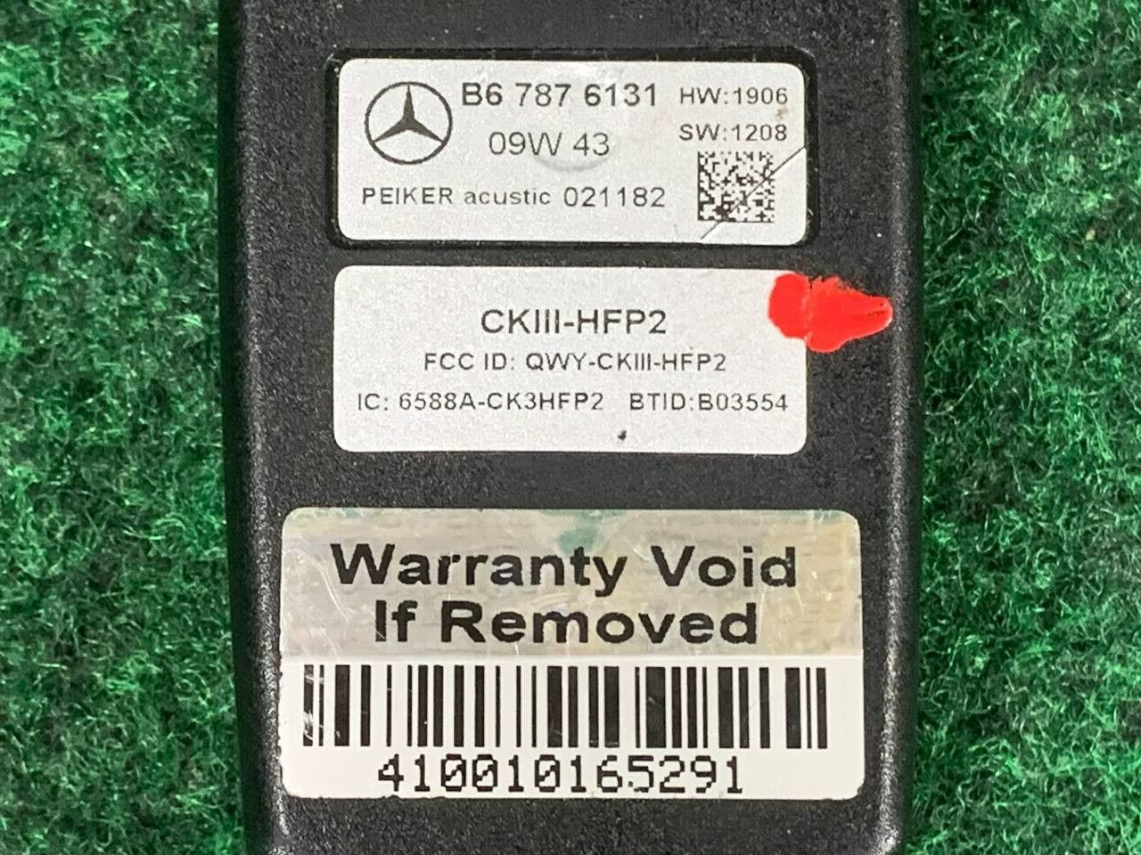 🛑 05-09 Mercedes Benz Bluetooth Phone Cradle Adapter Model B67876131 OEM