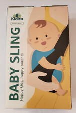 KIDIRA BABY TODDLER SLING CARRIER w/ ADJUSTABLE SHOULDER PAD BLACK 6-48 MONTHS