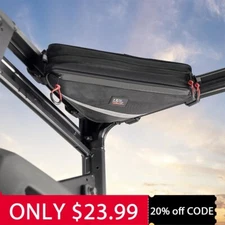 KEMIMOTO UTV Roll Bar Triangle Storage Bag Overhead Corner Bag for Most UTV Road