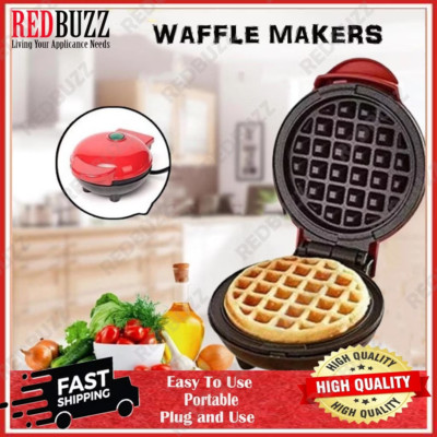 REDBUZZ Electric Waffles Maker Breakfast Waffle Machine Egg Cake Pan Mini Waffle