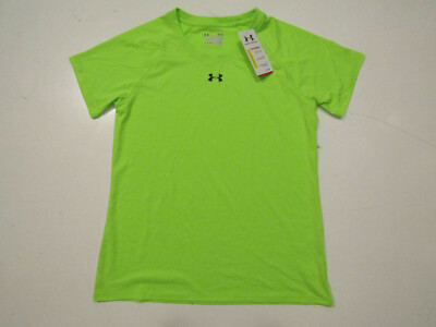 UNDER ARMOUR Green Heatgear Short Sleeve Loose Fit Tee Shirt MEDIUM NWT Womens