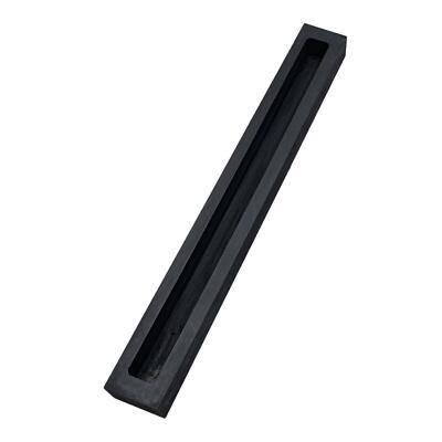 Schwarz Rektaguläre Graphit Bar Form Bar Schmelzen Gussformen, für Gold Silber