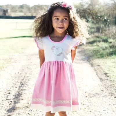 bebe holiday dresses EUC‼Bourgeois Sweet Chéri Dress Sz 6 7 Heart Valentines Pink Girls Ebay