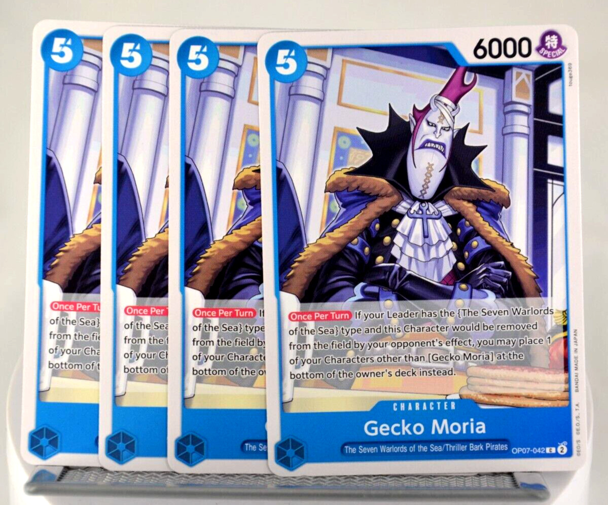 OP07-042 Gecko Moria (C) 500 Years in the Future - One Piece CCG x4 Playset