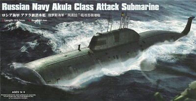 Hobby Boss 83525 Russian Navy Akula Class Attack Submarine - U Boot - 1:350