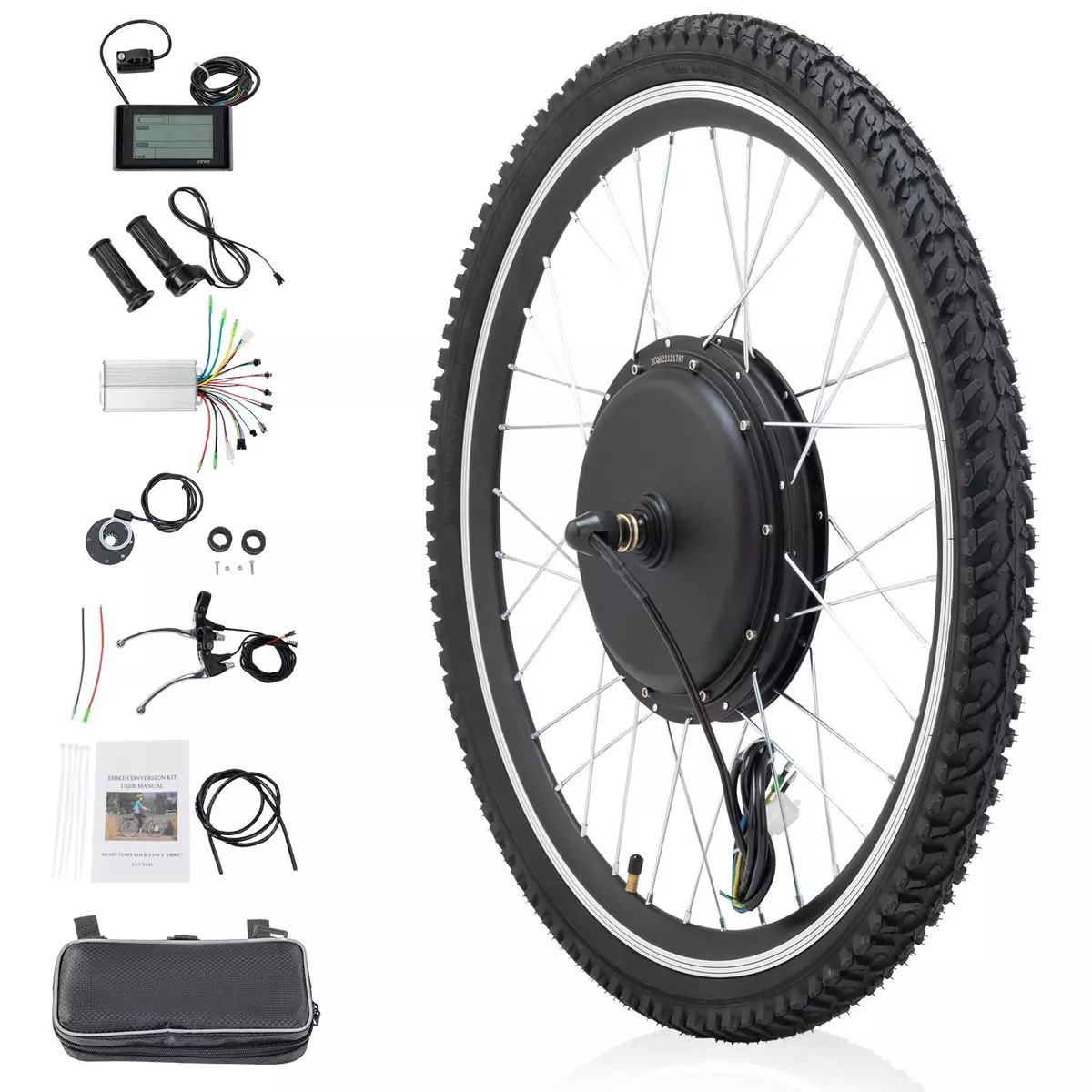 24 Front Wheel E-Bike Electric Conversion Kit 48V 1000W Hub Motor | eBay