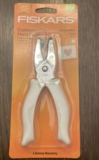 Fiskars Cross Stitch Hand Hole Punch Scrapbooking 1/4" Confetti Cushioned Grip