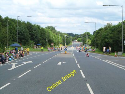 Foto 12x8 noch über zwei Stunden warten auf ''Le Tour'' Ripon die A61 Ripon c2014