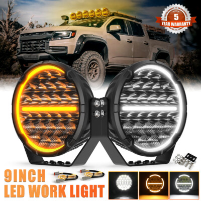 Colight 9'' 60000LM LED Driving Lights Work Light Fog Pods DRL Offroad SUV Truck