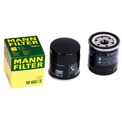 Mann Filter W68/3 Ölfilter für PSA Toyota Yaris Peugeot 107 Citröen C1 Filter